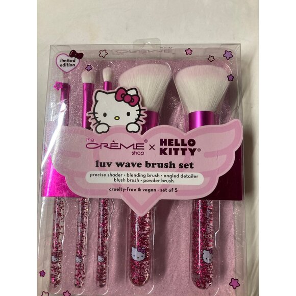The Creme Shop x Hello Kitty Bath Makeup Brushes Set -Lot Brand New & Sealed - Picture 7 of 8